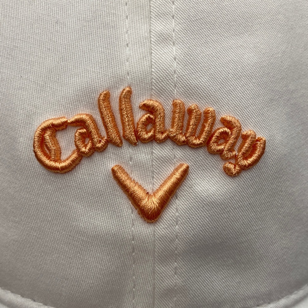 Callaway women’s Cap with Orange/Peach Logo - Picture 2 of 6